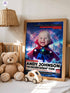 Custom Baby News Poster, Funny Baby Wizard Wall Art, Personalized Superhero Nursery Print, Newborn Keepsake Gift, Baby Shower Decoration